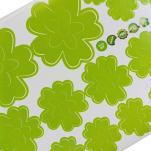 NAKLEJKI ŚCIENNE KWIATY I MOTYLE SAMOPRZYLEPNE DEKORACJE NA MEBLE I ŚCIANY ARKUSZ 60SZT JASNOZIELONY - 4