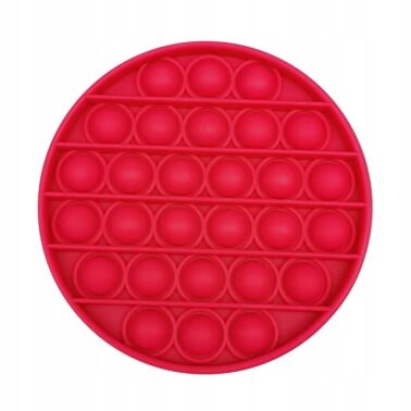 PUSH BUBBLE POP IT ZABAWKA SENSORYCZNA ANTYSTRES MALINOWE KOŁO