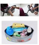 POJEMNA SPACEROWA TORBA DO WÓZKA SPACERÓWKI ORGANIZER NA PRZYBORY ZAWIESZANY NA WÓZEK DLA MAMY SOWA - 3