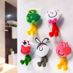 KRÓWKA WIESZAK UCHWYT BEZINWAZYJNY NA SZCZOTECZKĘ SZCZOTKĘ DO MYCIA ZĘBÓW DLA DZIECKA NA PRZYSSAWKĘ BEZ WIERCENIA - 7