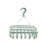 SUSZARKA NA PRANIE DO UBRAŃ NA BIELIZNĘ ZAWIESZANA OGRODOWA NA BALKON MAŁA SKŁADANA WIESZAK NA SKARPETKI - 2