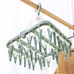 SUSZARKA NA PRANIE DO UBRAŃ NA BIELIZNĘ ZAWIESZANA OGRODOWA NA BALKON MAŁA SKŁADANA WIESZAK NA SKARPETKI - 5