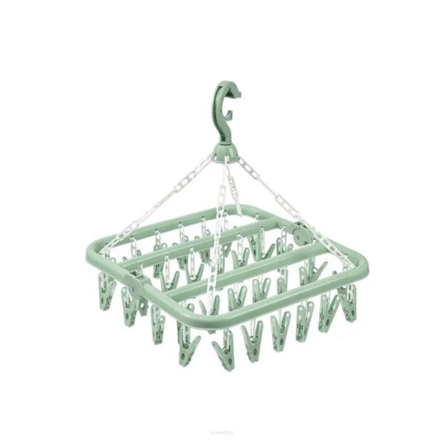 SUSZARKA NA PRANIE DO UBRAŃ NA BIELIZNĘ ZAWIESZANA OGRODOWA NA BALKON MAŁA SKŁADANA WIESZAK NA SKARPETKI