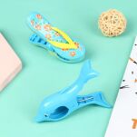 KLAMERKI KLIPSY SPINACZE DO RĘCZNIKÓW PLAŻOWYCH LEŻAKÓW OBRUSÓW 2 SZT DELFINKI - 5