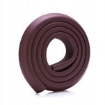 BRĄZOWA OCHRONNA TAŚMA PIANKOWA NA KANTY ROGI NAROŻNIKI ZABEZPIECZENIE PIANKOWE OCHRANIACZ DO MEBLI 2M - 10