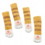 NAKŁADKI NA NOGI KRZESŁA OSŁONKI PODKŁADKI POD MEBLE OCHRONNE SKARPETKI ZESTAW 4 SZT - 2