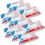 AKUKU MOKRE CHUSTECZKI ODŚWIEŻAJĄCE MYJĄCE ŁAGODZĄCE MOKRE NAWILŻAJĄCE NAWILŻANE WODĄ 99% 70SZT - 8