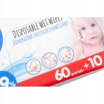 AKUKU MOKRE CHUSTECZKI ODŚWIEŻAJĄCE MYJĄCE ŁAGODZĄCE MOKRE NAWILŻAJĄCE NAWILŻANE WODĄ 99% 70SZT - 5