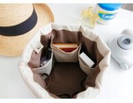 FLAMING KOSMETYCZKA DAMSKA DLA DZIEWCZYNKI PODRÓŻNA TURYSTYCZNA WIĄZANA POJEMNA WOREK ZE ŚCIĄGACZEM - 3