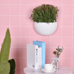 DONICZKA NA KWIATY ZIOŁA NA ŚCIANĘ NA PŁOT DONICA OGRODOWA RATTAN WISZĄCA BIAŁA - 5