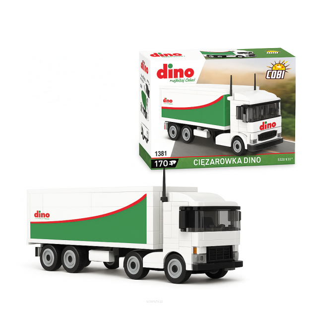 KLOCKI COBI CIEŻARÓWKA DINO TIR CHŁODNIA MODEL 1381 SERIA LIMITOWANA