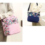 TORBA TERMICZNA RÓŻOWA W KWIATY 11L  IZOTERMICZNA NA ŻYWNOŚĆ I NAPOJE Z PASKIEM NA RAMIĘ - 3