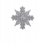 BOMBKI NA CHOINKĘ OZDOBA CHOINKOWA NA BOŻE NARODZENIE ŚWIĘTA ZAWIESZKI PŁATKI ŚNIEGU ŚNIEŻYNKI 10SZT NR4 - 5