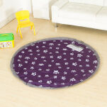 WOREK KOSZ ORGANIZER MATA WIĄZANA DO ZABAWY POJEMNIK NA ZABAWKI KLOCKI FIOL - 6