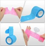 SZEROKI BANDAŻ ELASTYCZNY SAMOPRZYLEPNY KOHEZYJNY OPATRUNKOWY OPASKA OPATRUNEK STOKMED 7,5CM X 4,5M 1SZT - 3