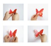 ZIELONE NAKLEJKI ŚCIENNE NA ŚCIANĘ MEBLE MOTYLKI MOTYLE SAMOPRZYLEPNE 3D DEKORACJA POKOJU OZDOBA ZESTAW 12 SZTUK - 5