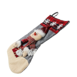 BAŁWAN DUŻA SKARPETA NA PREZENTY KOMINEK DEKORACJA ŚWIĄTECZNA DEKORACYJNA BOŻONARODZENIOWA OZDOBNA DLA MIKOŁAJA 43cm - 3