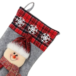 BAŁWAN DUŻA SKARPETA NA PREZENTY KOMINEK DEKORACJA ŚWIĄTECZNA DEKORACYJNA BOŻONARODZENIOWA OZDOBNA DLA MIKOŁAJA 43cm - 4