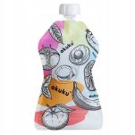 AKUKU WORECZKI SASZETKI TOREBKI TUBKI WIELORAZOWE DO PRZECHOWYWANIA POKARMU NA POKARM 5SZT - 5