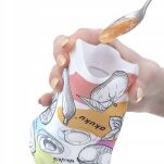 AKUKU WORECZKI SASZETKI TOREBKI TUBKI WIELORAZOWE DO PRZECHOWYWANIA POKARMU NA POKARM 5SZT - 4