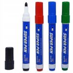 MAZAKI PISAKI MARKERY DO TABLICY TABLIC ZMAZYWALNE SUCHOŚCIERALNE RÓŻNE KOLORY ZESTAW W ETIU 4SZT - 13