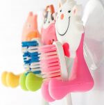 ŻABKA WIESZAK UCHWYT HACZYK NA SZCZOTECZKĘ SZCZOTKĘ DO ZĘBÓW DLA DZIECKA NA PRZYSSAWKĘ - 3