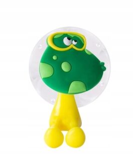 ŻABKA WIESZAK UCHWYT HACZYK NA SZCZOTECZKĘ SZCZOTKĘ DO ZĘBÓW DLA DZIECKA NA PRZYSSAWKĘ