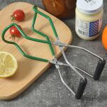 ZIELONY CHWYTAK DO WYJMOWANIA GORĄCYCH SŁOIKÓW PRZETWORÓW UCHWYT SZCZYPCE STALOWE KLESZCZE ŁAPKI - 2