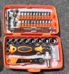 NARZĘDZIA BITY TORX KLUCZE NASADOWE 5-14mm GRZECHOTKA ZESTAW KOMPLET 38 EL. - 8
