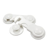 BIAŁE ZABEZPIECZENIE DO SZAFEK DRZWICZEK BLOKADA DO SZUFLAD MEBLI PRZED DZIEĆMI ZATRZASK ZAPADKA - 2