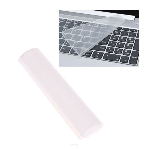 FOLIA OCHRONNA MATA SILIKONOWA OCHRANIACZ NA KLAWIATURĘ KLAWISZE I EKRAN DO LAPTOPA 31*13CM