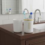 BIAŁE POJEMNE PUDEŁKO ETUI NA SZCZOTECZKĘ I PASTĘ DO ZĘBÓW POJEMNIK PODRÓŻNY - 5