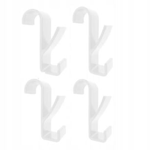 WIESZAK ŁAZIENKOWY HACZYK NA RĘCZNIKI ZAWIESZANY NA GRZEJNIK KALORYFER DRABINKĘ UCHWYT ŁAZIENKOWY BIAŁE 4SZT