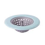 SITKO SILIKONOWE KOREK ZATYCZKA Z SIATKĄ DO ZLEWU ZLEWOZMYWAKA UMYWALKI WANNY FILTR ODPŁYWU KUCHNI ZIELONE - 2