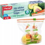 PACLAN UNIWERSALNE WORECZKI WORKI STRUNOWE Z SUWAKIEM ZIP ZAMYKANE DO PRZECHOWYWANIA MROŻENIA ZAMRAŻANIA NA MROŻONKI 3L - 2