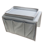 SZARA TACA TACKA NA KANAPĘ OPARCIE SOFĘ PODKŁADKA PODSTAWKA PRZYBORNIK ORGANIZER NA PILOTY AKCESORIA - 3