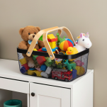 KOSZ KOSZYK NA OWOCE ZAKUPY WARZYWA GRZYBY ZABAWKI METALOWY CZARNY DUŻY AŻUROWY Z SIATKI ORGANIZER DO SPIŻARNI - 5