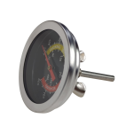 TERMOMETR ANALOGOWY BIMETAL DO WĘDZARNI GRILLA WĘDZENIA SONDA Z GWINTEM NA DRZWI POKRYWĘ - 4