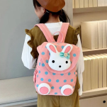 Plecak Mały Plecaczek Dla Dziewczynki Do Przedszkola Żłobka Dla Przedszkolaka Różowy W Miętowe Kropki - 3