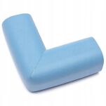 NIEBIESKIE OCHRONNY PIANKOWY NAROŻNIK NA KANT STOŁU MEBLI SZAFEK ZABEZPIECZENIE KOMPLET 4SZT - 5