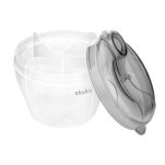 AKUKU POJEMNIK DOZOWNIK NA MLEKO W PROSZKU 4 KOMOROWY SZARY - 2