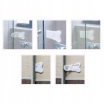 KOSTKI BLOKADA ZABEZPIECZENIE PRZED DZIEĆMI OGRANICZNIK DRZWI SZAFEK SZAF PRZESUWNYCH ZESTAW 2SZT - 8