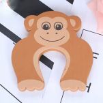 MAŁPKA STOPER BLOKADA DRZWIOWA ZABEZPIECZENIE DO DRZWI KLIN ODBOJNIK OCHRONA PALCÓW DZIECI - 5