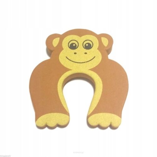 MAŁPKA STOPER BLOKADA DRZWIOWA ZABEZPIECZENIE DO DRZWI KLIN ODBOJNIK OCHRONA PALCÓW DZIECI