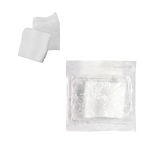 KOMPRESY Z GAZY GAZA OPATRUNKOWA KOMPRES GAZIKI STERYLNE JAŁOWE 7,5CM X 7,5CM 5 SZTUK 13-NITKOWA