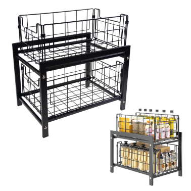 ORGANIZER - KOSZ XL WYSUWANY KOSZ DO SZAFKI KUCHENNEJ ŁAZIENKOWEJ SZAFY GARDEROBY CARGO