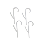 HACZYK WIESZAK NA RĘCZNIKI ZAWIESZANY NA GRZEJNIK KALORYFER DRABINKĘ UCHWYT ŁAZIENKOWY ZESTAW 4SZT - 2