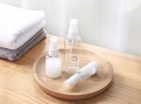 BUTELKA Z ATOMIZEREM ROZPYLACZEM PODRÓŻNA ATOMIZER DOZOWNIK FLAKON DO SAMOLOTU ZESTAW 2SZT 100ML I 30ML - 2