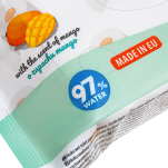 NAWILŻANY MOKRY MIĘKKI NAWILŻONY DELIKATNY PAPIER TOALETOWY ZAPACHOWY MANGO 50 SZT LISTKÓW AKUKU - 4