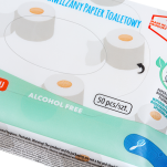 NAWILŻANY MOKRY MIĘKKI NAWILŻONY DELIKATNY PAPIER TOALETOWY ZAPACHOWY MANGO 50 SZT LISTKÓW AKUKU - 5